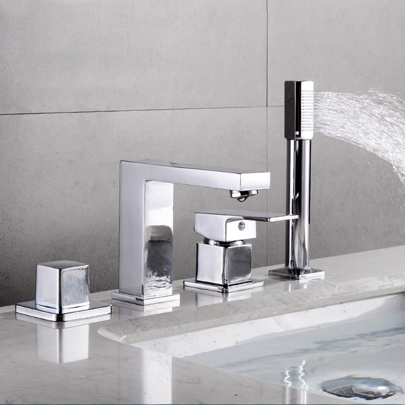 Low Arc Vessel Faucet Solid Color Double Handle Widespread Bathroom Sink Faucet Clearhalo 'Bathroom Remodel & Bathroom Fixtures' 'Bathroom Sink Faucets' 'Bathroom Sinks & Faucet Components' 'bathroom_sink_faucets' 'Home Improvement' 'home_improvement' 'home_improvement_bathroom_sink_faucets' 7037769