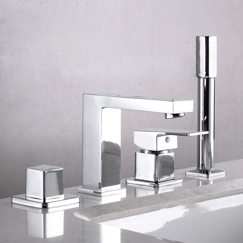 Low Arc Vessel Faucet Solid Color Double Handle Widespread Bathroom Sink Faucet Clearhalo 'Bathroom Remodel & Bathroom Fixtures' 'Bathroom Sink Faucets' 'Bathroom Sinks & Faucet Components' 'bathroom_sink_faucets' 'Home Improvement' 'home_improvement' 'home_improvement_bathroom_sink_faucets' 7037771