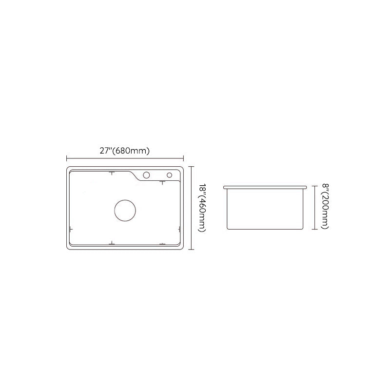 Rectangle Quartz Kitchen Sink in Peppermint Green Single Bowl Sink Clearhalo 'Home Improvement' 'home_improvement' 'home_improvement_kitchen_sinks' 'Kitchen Remodel & Kitchen Fixtures' 'Kitchen Sinks & Faucet Components' 'Kitchen Sinks' 'kitchen_sinks' 7039870