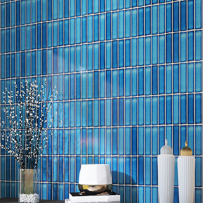 Wall Tile Straight Edge Brick Look Wall Tile for Bathroom Wall Royal Blue 162 Pieces Clearhalo 'Floor Tiles & Wall Tiles' 'floor_tiles_wall_tiles' 'Flooring 'Home Improvement' 'home_improvement' 'home_improvement_floor_tiles_wall_tiles' Walls and Ceiling' 7043802