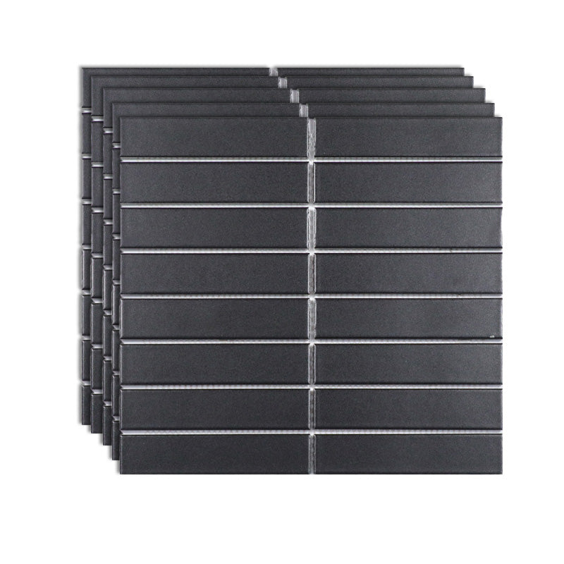 Wall Tile Straight Edge Brick Look Wall Tile for Bathroom Wall Black Clearhalo 'Floor Tiles & Wall Tiles' 'floor_tiles_wall_tiles' 'Flooring 'Home Improvement' 'home_improvement' 'home_improvement_floor_tiles_wall_tiles' Walls and Ceiling' 7043804