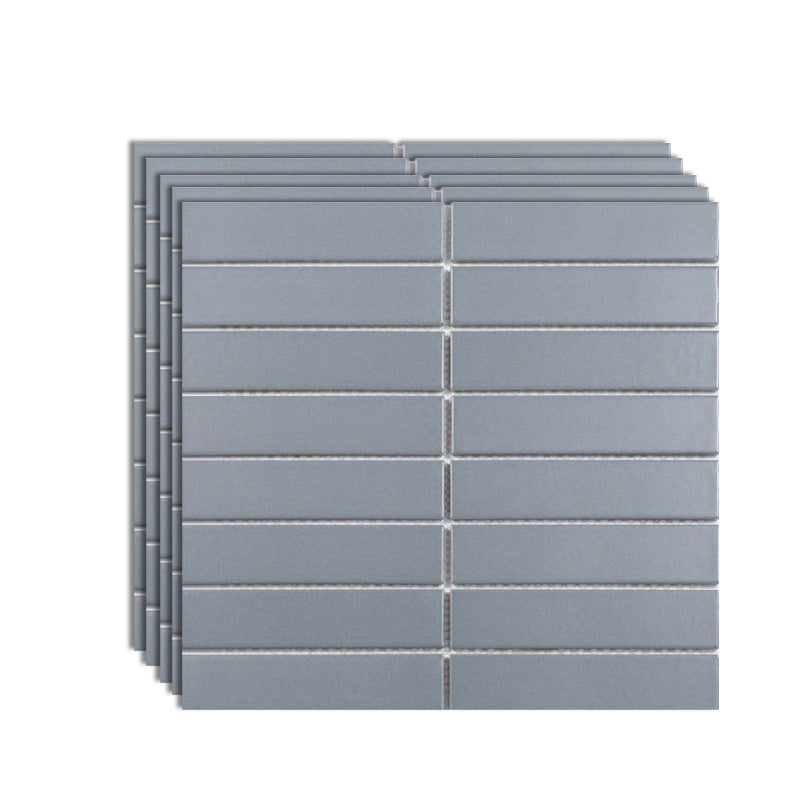 Wall Tile Straight Edge Brick Look Wall Tile for Bathroom Wall Dark Gray Clearhalo 'Floor Tiles & Wall Tiles' 'floor_tiles_wall_tiles' 'Flooring 'Home Improvement' 'home_improvement' 'home_improvement_floor_tiles_wall_tiles' Walls and Ceiling' 7043808