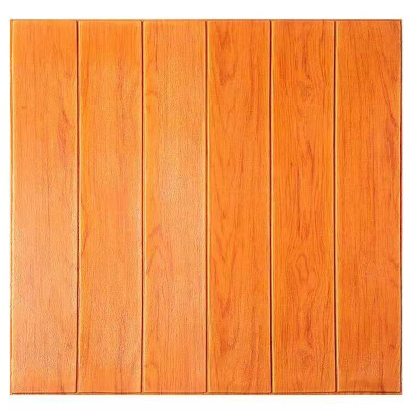 Modern Tin Backsplash Paneling Smooth Wall Ceiling Wood Grain Design Set of 1 Red Brown Clearhalo 'Flooring 'Home Improvement' 'home_improvement' 'home_improvement_wall_paneling' 'Wall Paneling' 'wall_paneling' 'Walls & Ceilings' Walls and Ceiling' 7043928