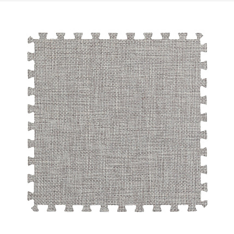 Carpet Tile Non-Skid Fade Resistant Solid Color Interlocking Carpet Tiles Living Room Light Gray Clearhalo 'Carpet Tiles & Carpet Squares' 'carpet_tiles_carpet_squares' 'Flooring 'Home Improvement' 'home_improvement' 'home_improvement_carpet_tiles_carpet_squares' Walls and Ceiling' 7044076