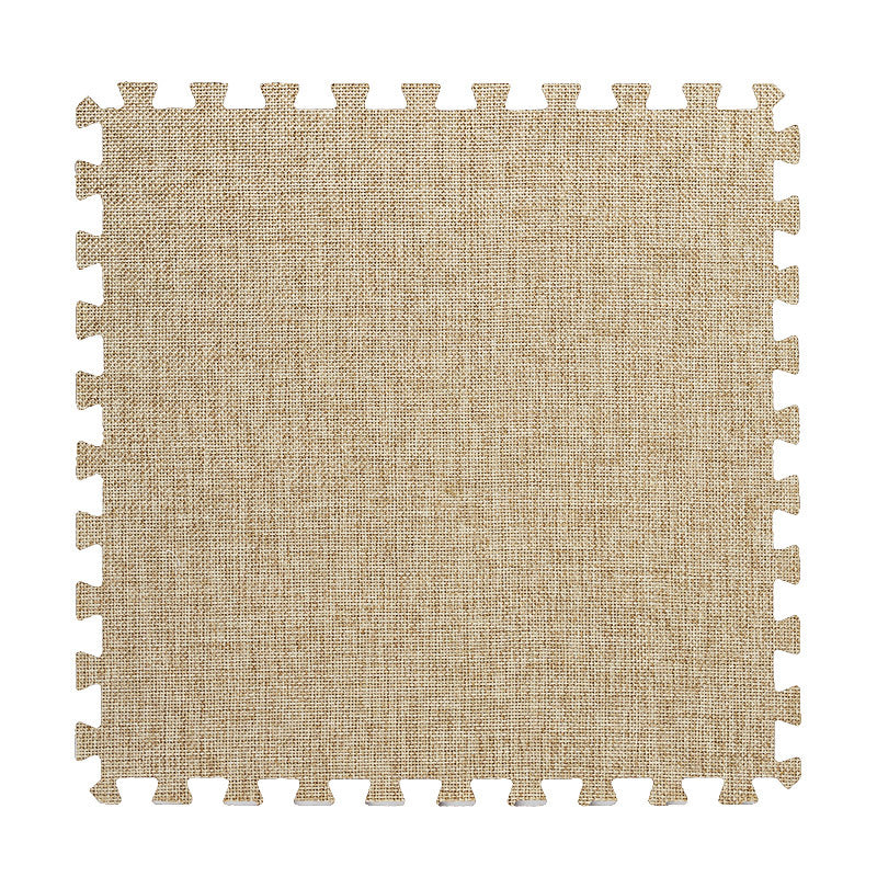 Carpet Tile Non-Skid Fade Resistant Solid Color Interlocking Carpet Tiles Living Room Khaki Clearhalo 'Carpet Tiles & Carpet Squares' 'carpet_tiles_carpet_squares' 'Flooring 'Home Improvement' 'home_improvement' 'home_improvement_carpet_tiles_carpet_squares' Walls and Ceiling' 7044085