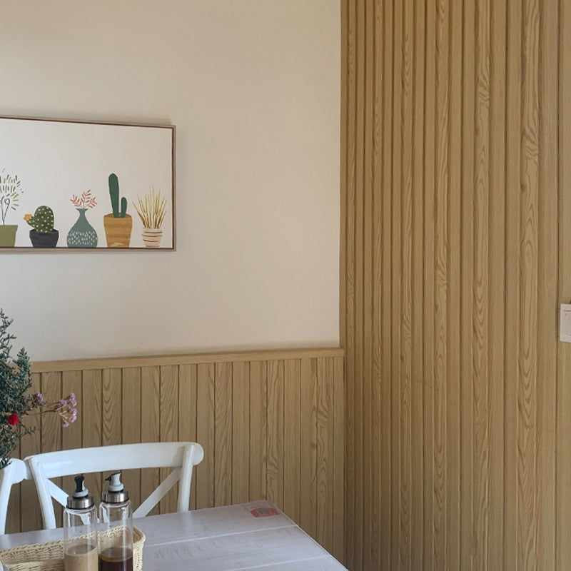 Traditional Backsplash Panels Wood Staple 3D Embossed Waterproof Wall Plank Clearhalo 'Flooring 'Home Improvement' 'home_improvement' 'home_improvement_wall_paneling' 'Wall Paneling' 'wall_paneling' 'Walls & Ceilings' Walls and Ceiling' 7044196
