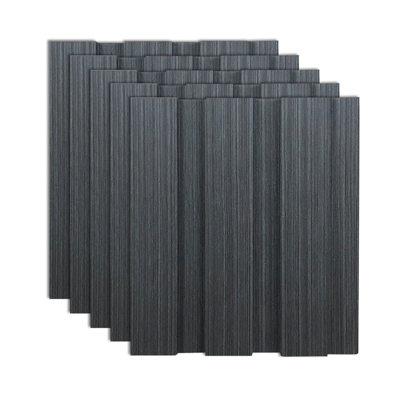 Traditional Backsplash Panels Wood Staple 3D Embossed Waterproof Wall Plank Dark Gray Clearhalo 'Flooring 'Home Improvement' 'home_improvement' 'home_improvement_wall_paneling' 'Wall Paneling' 'wall_paneling' 'Walls & Ceilings' Walls and Ceiling' 7044207