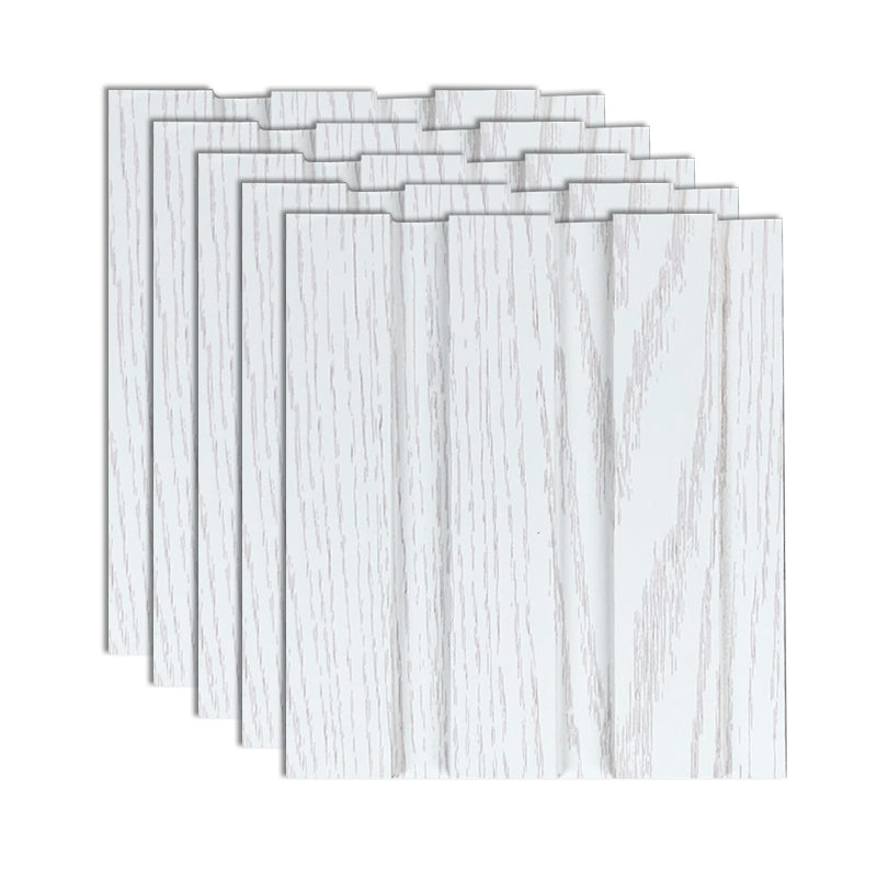 Traditional Backsplash Panels Wood Staple 3D Embossed Waterproof Wall Plank Textured White Clearhalo 'Flooring 'Home Improvement' 'home_improvement' 'home_improvement_wall_paneling' 'Wall Paneling' 'wall_paneling' 'Walls & Ceilings' Walls and Ceiling' 7044214