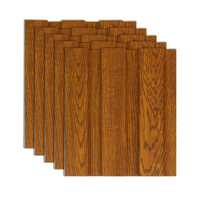 Traditional Backsplash Panels Wood Staple 3D Embossed Waterproof Wall Plank Dark Wood Clearhalo 'Flooring 'Home Improvement' 'home_improvement' 'home_improvement_wall_paneling' 'Wall Paneling' 'wall_paneling' 'Walls & Ceilings' Walls and Ceiling' 7044217