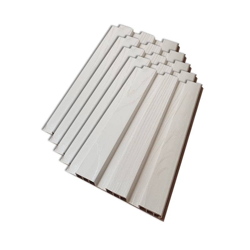 Traditional Backsplash Panels Wood Staple 3D Embossed Waterproof Wall Plank Off-White Clearhalo 'Flooring 'Home Improvement' 'home_improvement' 'home_improvement_wall_paneling' 'Wall Paneling' 'wall_paneling' 'Walls & Ceilings' Walls and Ceiling' 7044226
