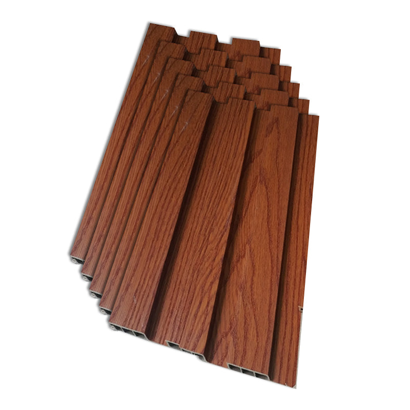 Traditional Backsplash Panels Wood Staple 3D Embossed Waterproof Wall Plank Coffee Clearhalo 'Flooring 'Home Improvement' 'home_improvement' 'home_improvement_wall_paneling' 'Wall Paneling' 'wall_paneling' 'Walls & Ceilings' Walls and Ceiling' 7044227