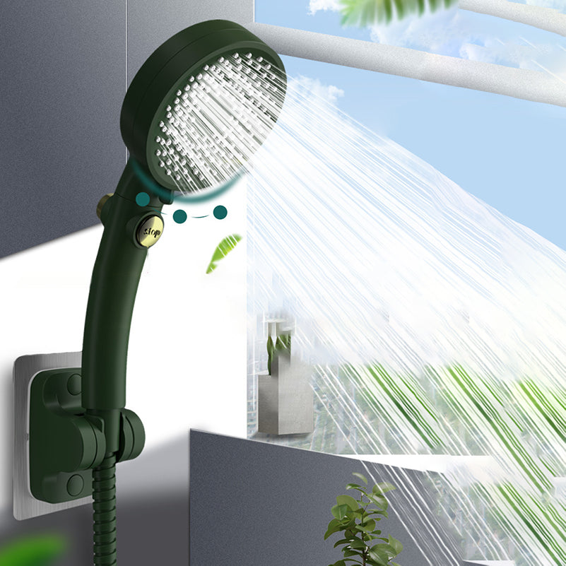 Plastic Hand Shower Round Adjustable Spray Pattern Hand Shower Clearhalo 'Bathroom Remodel & Bathroom Fixtures' 'Home Improvement' 'home_improvement' 'home_improvement_shower_heads' 'Shower Heads' 'shower_heads' 'Showers & Bathtubs Plumbing' 'Showers & Bathtubs' 7044429