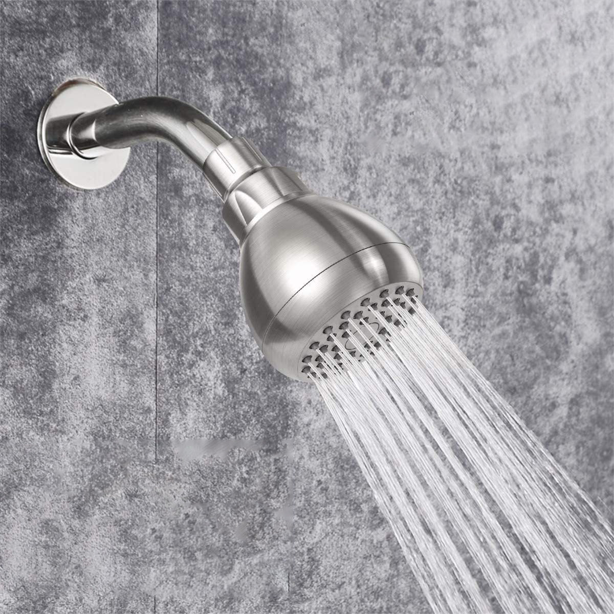 Modern Style Handheld Shower Head Wall-Mount Round Standard Shower Head Stainless Steel Clearhalo 'Bathroom Remodel & Bathroom Fixtures' 'Home Improvement' 'home_improvement' 'home_improvement_shower_heads' 'Shower Heads' 'shower_heads' 'Showers & Bathtubs Plumbing' 'Showers & Bathtubs' 7044515