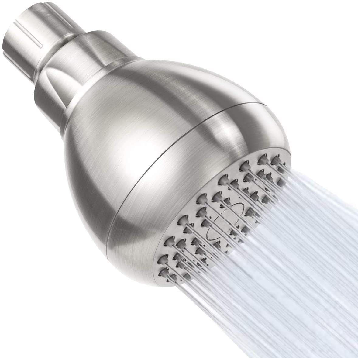 Modern Style Handheld Shower Head Wall-Mount Round Standard Shower Head Clearhalo 'Bathroom Remodel & Bathroom Fixtures' 'Home Improvement' 'home_improvement' 'home_improvement_shower_heads' 'Shower Heads' 'shower_heads' 'Showers & Bathtubs Plumbing' 'Showers & Bathtubs' 7044519