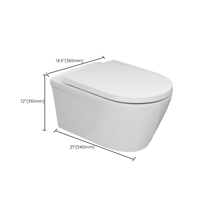 Modern White Ceramic Flush Toilet Wall Mount Urine Toilet with Seat for Bathroom Clearhalo 'Bathroom Remodel & Bathroom Fixtures' 'Home Improvement' 'home_improvement' 'home_improvement_toilets' 'Toilets & Bidets' 'Toilets' 7049867
