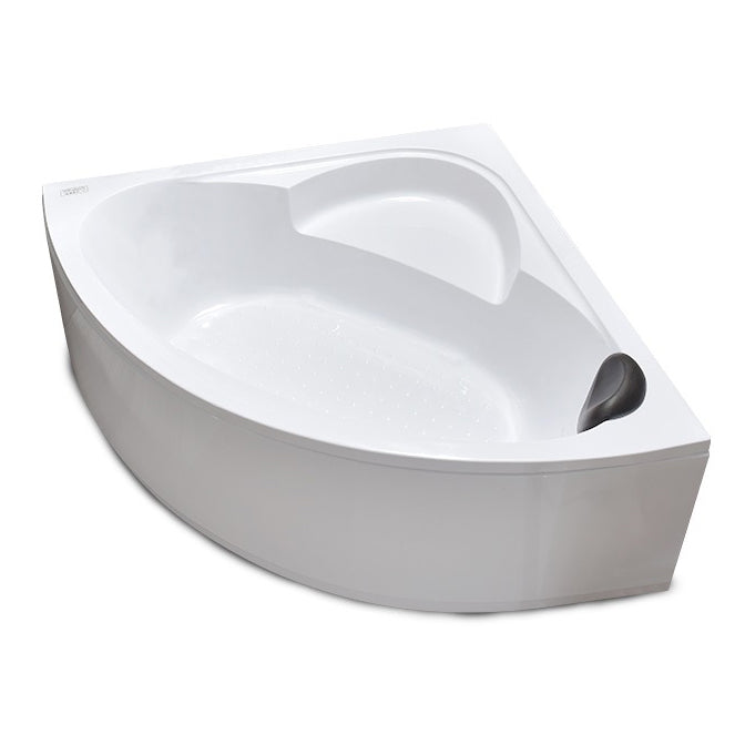 Modern Corner Soaking Bathtub Antique Finish Back to Wall Bath Tub Clearhalo 'Bathroom Remodel & Bathroom Fixtures' 'Bathtubs' 'Home Improvement' 'home_improvement' 'home_improvement_bathtubs' 'Showers & Bathtubs' 7050035