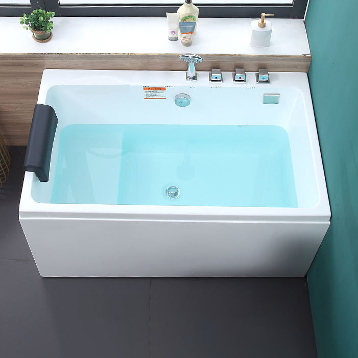 Soaking Bathtub Antique Finish Rectangular Back to Wall Bath 39.4"L x 29.5"W x 24"H Tub with Sliver 4-Piece Set Clearhalo 'Bathroom Remodel & Bathroom Fixtures' 'Bathtubs' 'Home Improvement' 'home_improvement' 'home_improvement_bathtubs' 'Showers & Bathtubs' 7050136