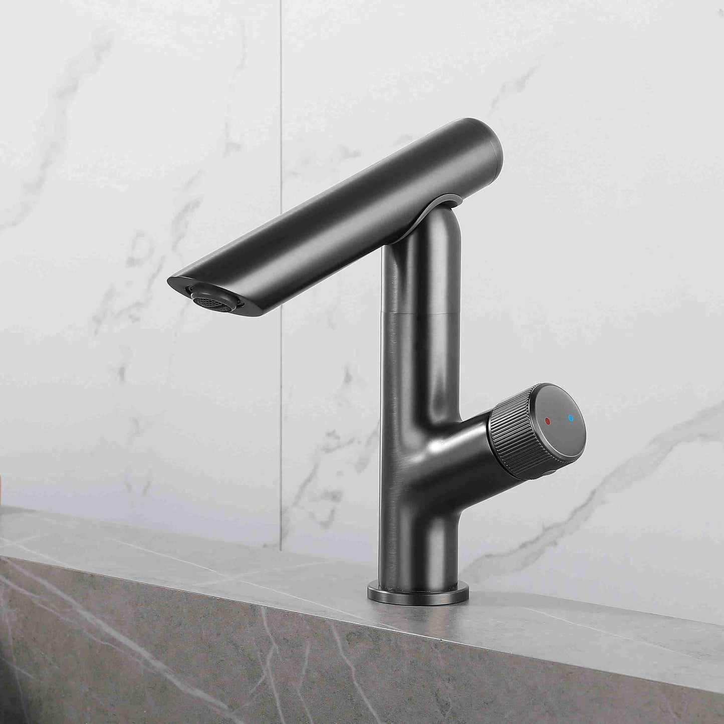 Modern Vessel Sink Bathroom Faucet Metal Knob Handle Vessel Faucet Clearhalo 'Bathroom Remodel & Bathroom Fixtures' 'Bathroom Sink Faucets' 'Bathroom Sinks & Faucet Components' 'bathroom_sink_faucets' 'Home Improvement' 'home_improvement' 'home_improvement_bathroom_sink_faucets' 7050710