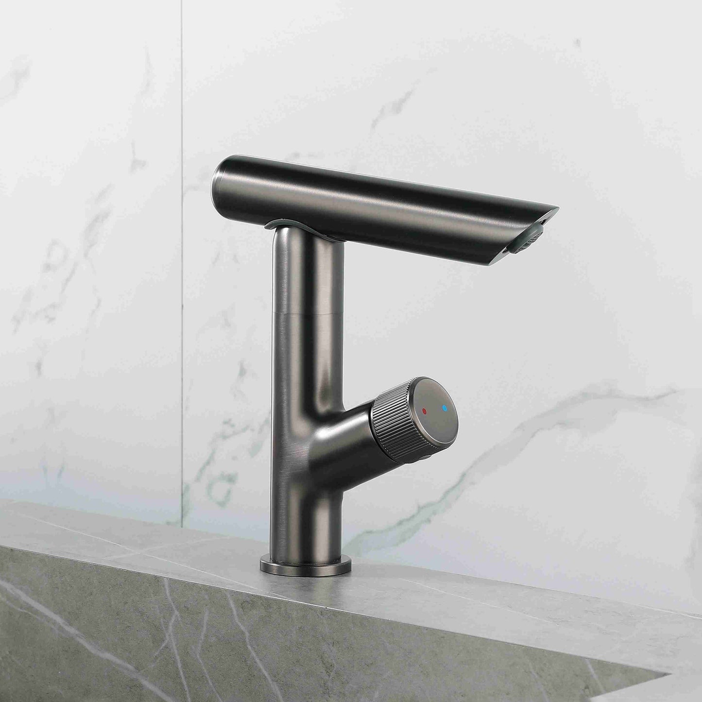 Modern Vessel Sink Bathroom Faucet Metal Knob Handle Vessel Faucet Clearhalo 'Bathroom Remodel & Bathroom Fixtures' 'Bathroom Sink Faucets' 'Bathroom Sinks & Faucet Components' 'bathroom_sink_faucets' 'Home Improvement' 'home_improvement' 'home_improvement_bathroom_sink_faucets' 7050712