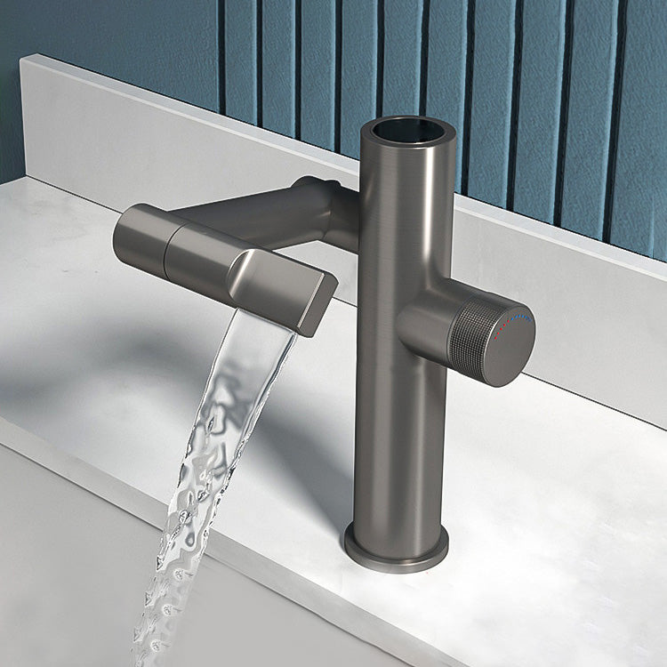 Adjustable Centerset Lavatory Faucet Modern Centerset Bathroom Faucet Clearhalo 'Bathroom Remodel & Bathroom Fixtures' 'Bathroom Sink Faucets' 'Bathroom Sinks & Faucet Components' 'bathroom_sink_faucets' 'Home Improvement' 'home_improvement' 'home_improvement_bathroom_sink_faucets' 7050719