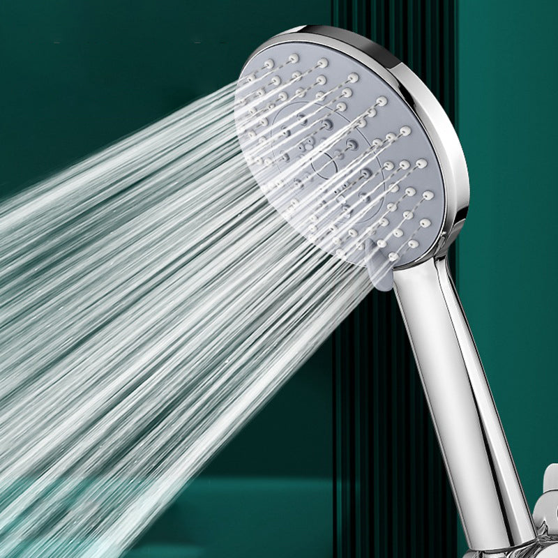 5-Setting Shower Head Combo Contemporary Handheld Shower Head Silver Hand Shower Clearhalo 'Bathroom Remodel & Bathroom Fixtures' 'Home Improvement' 'home_improvement' 'home_improvement_shower_heads' 'Shower Heads' 'shower_heads' 'Showers & Bathtubs Plumbing' 'Showers & Bathtubs' 7051074