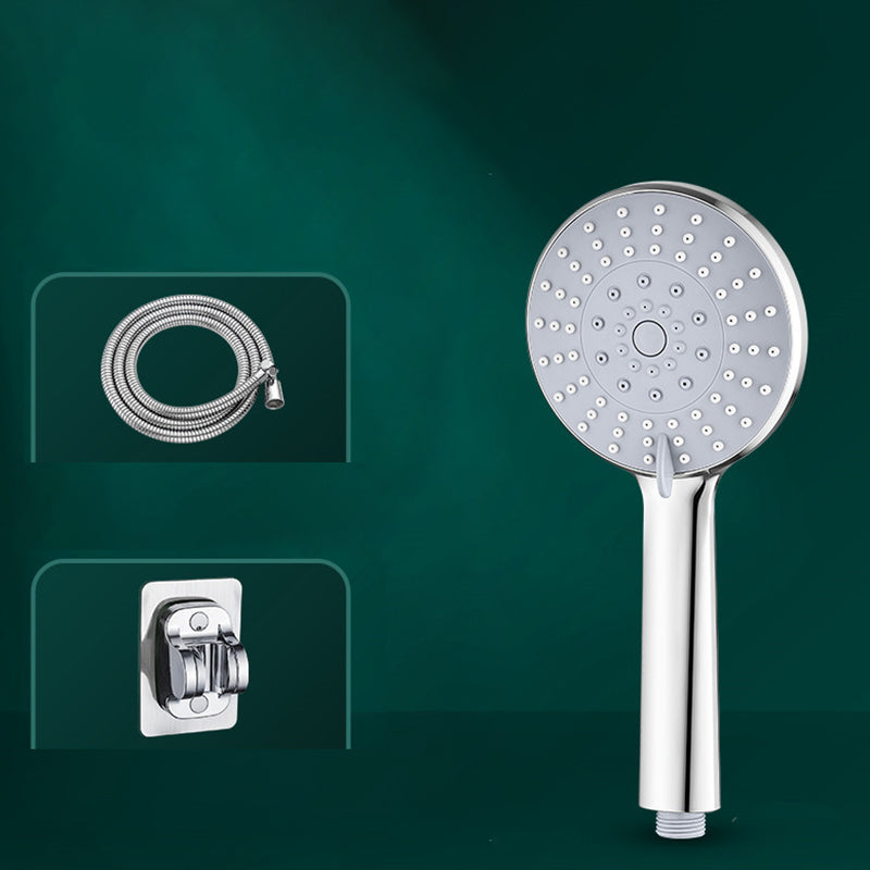 5-Setting Shower Head Combo Contemporary Handheld Shower Head Silver Shower Heads & Hose & Wall pedestal Clearhalo 'Bathroom Remodel & Bathroom Fixtures' 'Home Improvement' 'home_improvement' 'home_improvement_shower_heads' 'Shower Heads' 'shower_heads' 'Showers & Bathtubs Plumbing' 'Showers & Bathtubs' 7051075