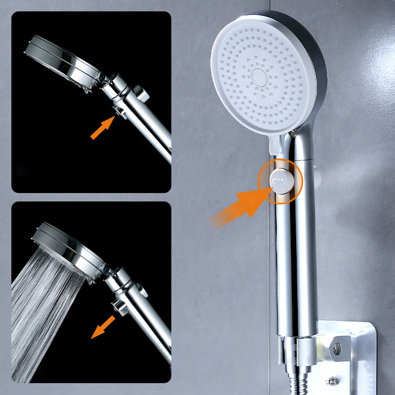 Modern Adjustable Shower Heads Metal 3 Sprays Shower Head Combo Clearhalo 'Bathroom Remodel & Bathroom Fixtures' 'Home Improvement' 'home_improvement' 'home_improvement_shower_heads' 'Shower Heads' 'shower_heads' 'Showers & Bathtubs Plumbing' 'Showers & Bathtubs' 7051086