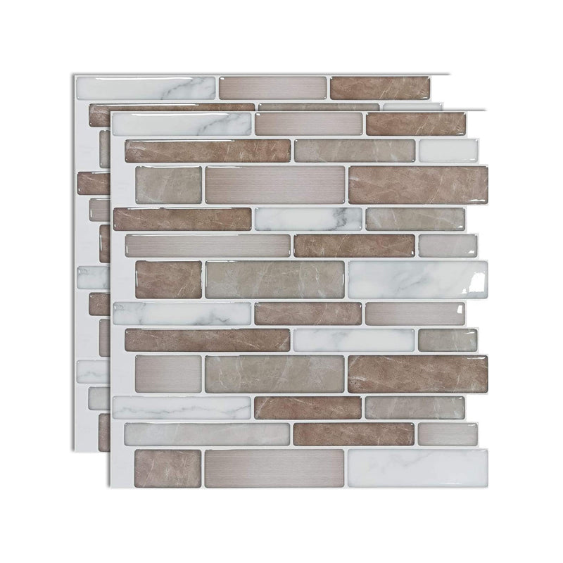 Square Peel and Stick Tiles Plastic Indoor Peel & Stick Subway Tile Light Khaki Clearhalo 'Flooring 'Home Improvement' 'home_improvement' 'home_improvement_peel_stick_blacksplash' 'Peel & Stick Backsplash Tile' 'peel_stick_blacksplash' 'Walls & Ceilings' Walls and Ceiling' 7051234