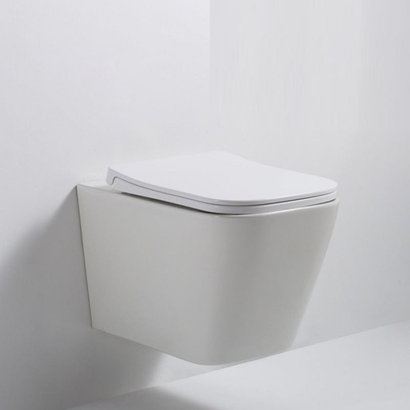 Modern Ceramic Flush Toilet Wall Mount White Urine Toilet for Washroom Clearhalo 'Bathroom Remodel & Bathroom Fixtures' 'Home Improvement' 'home_improvement' 'home_improvement_toilets' 'Toilets & Bidets' 'Toilets' 7056127