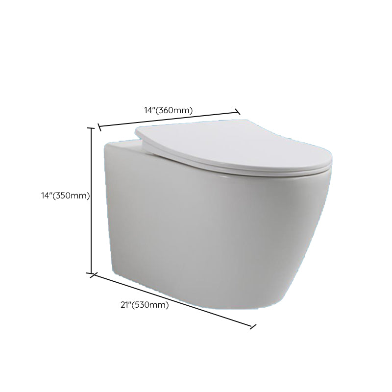 Modern Ceramic Flush Toilet Wall Mount White Urine Toilet for Washroom Clearhalo 'Bathroom Remodel & Bathroom Fixtures' 'Home Improvement' 'home_improvement' 'home_improvement_toilets' 'Toilets & Bidets' 'Toilets' 7056156