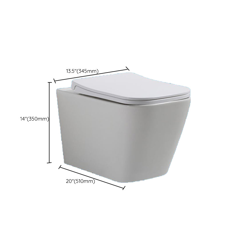 Modern Ceramic Flush Toilet Wall Mount White Urine Toilet for Washroom Clearhalo 'Bathroom Remodel & Bathroom Fixtures' 'Home Improvement' 'home_improvement' 'home_improvement_toilets' 'Toilets & Bidets' 'Toilets' 7056158
