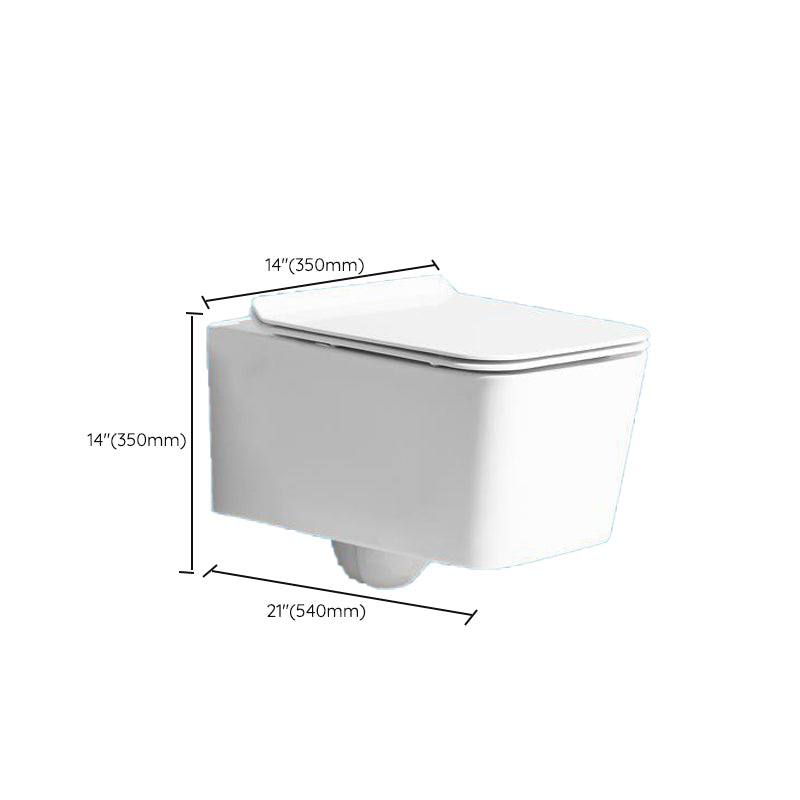 Modern Ceramic Flush Toilet Wall Mount White Urine Toilet for Washroom Clearhalo 'Bathroom Remodel & Bathroom Fixtures' 'Home Improvement' 'home_improvement' 'home_improvement_toilets' 'Toilets & Bidets' 'Toilets' 7056159