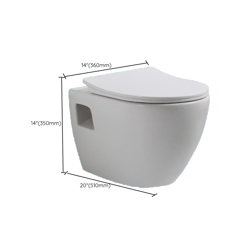 Modern Ceramic Flush Toilet Wall Mount White Urine Toilet for Washroom Clearhalo 'Bathroom Remodel & Bathroom Fixtures' 'Home Improvement' 'home_improvement' 'home_improvement_toilets' 'Toilets & Bidets' 'Toilets' 7056160