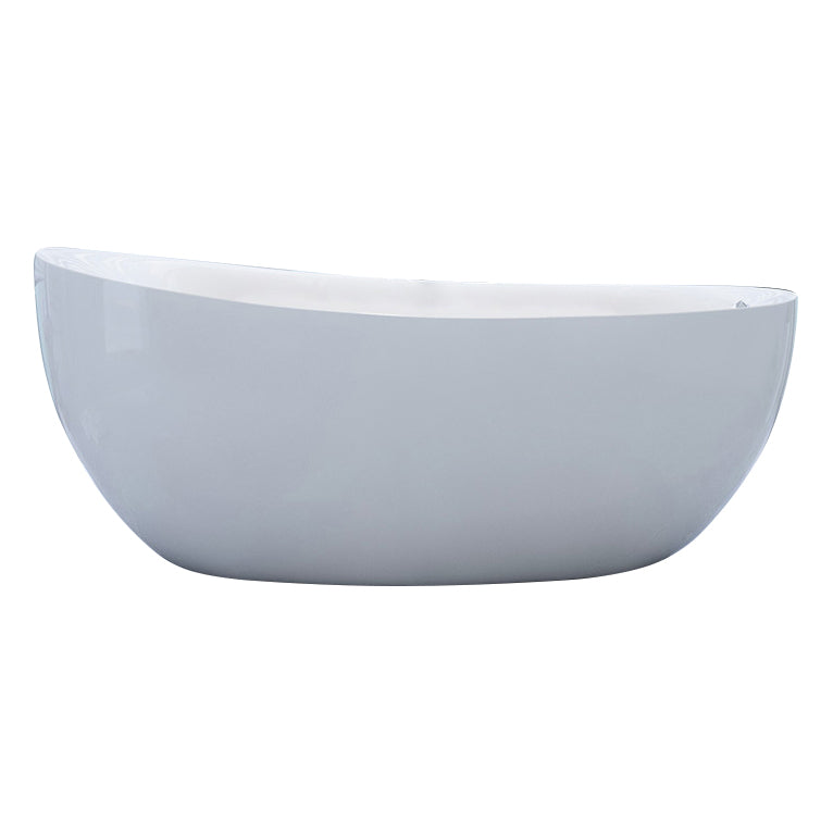 Modern Slipper Bathtub Freestanding Acrylic Soaking White Bath Clearhalo 'Bathroom Remodel & Bathroom Fixtures' 'Bathtubs' 'Home Improvement' 'home_improvement' 'home_improvement_bathtubs' 'Showers & Bathtubs' 7056212