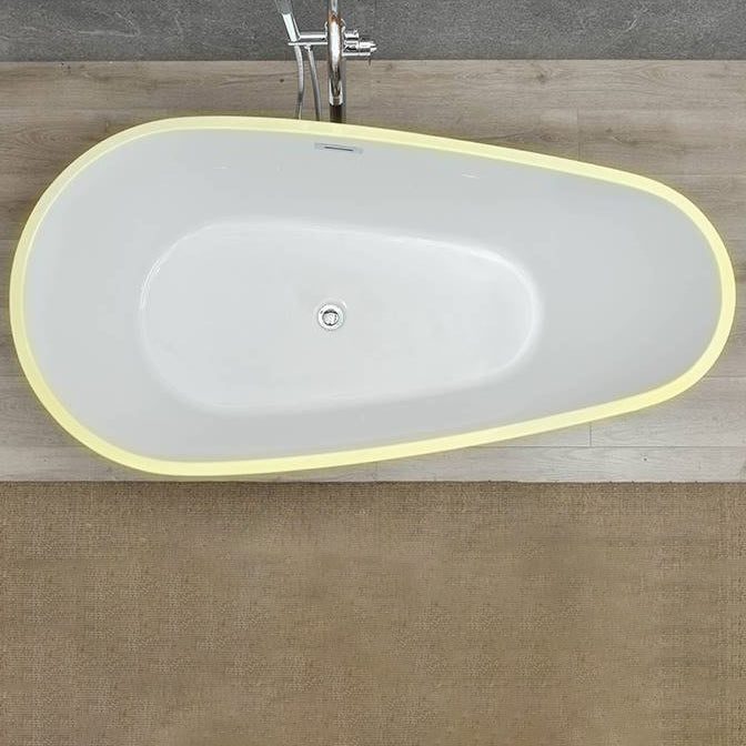 Center Modern Bathtub Freestanding Acrylic Soaking White Bath Clearhalo 'Bathroom Remodel & Bathroom Fixtures' 'Bathtubs' 'Home Improvement' 'home_improvement' 'home_improvement_bathtubs' 'Showers & Bathtubs' 7056287