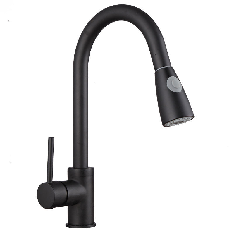 Modern Spray Kitchen Faucet Brass Pulldown Sprayer Swivel Spout Bridge Faucet Copper Black Clearhalo 'Home Improvement' 'home_improvement' 'home_improvement_kitchen_faucets' 'Kitchen Faucets' 'Kitchen Remodel & Kitchen Fixtures' 'Kitchen Sinks & Faucet Components' 'kitchen_faucets' 7063099