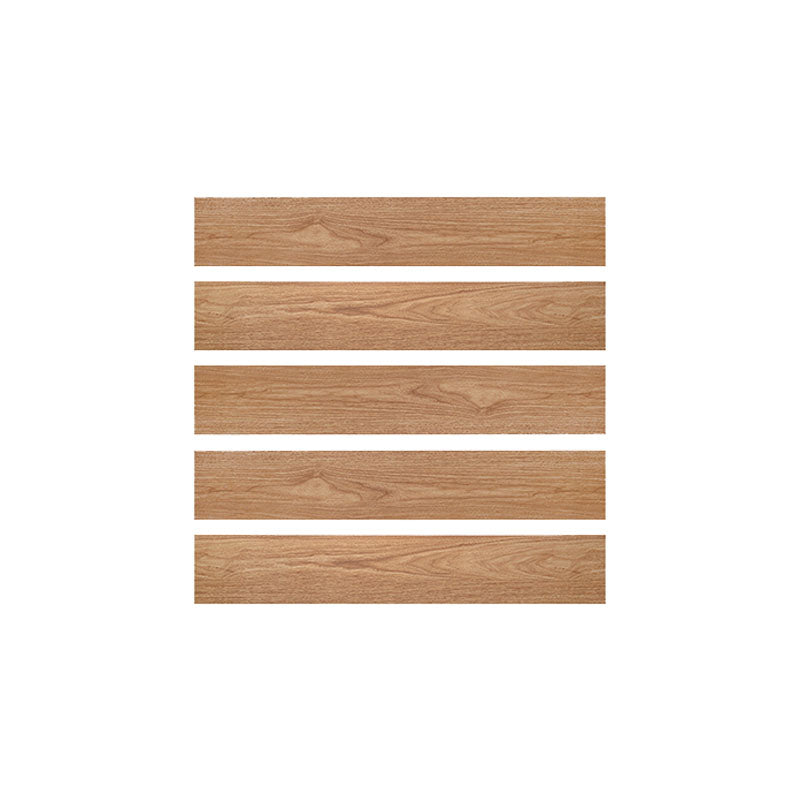 Rectangle Floor Tile Straight Edge Wood Effect Design Floor Tile Brown Clearhalo 'Floor Tiles & Wall Tiles' 'floor_tiles_wall_tiles' 'Flooring 'Home Improvement' 'home_improvement' 'home_improvement_floor_tiles_wall_tiles' Walls and Ceiling' 7064477