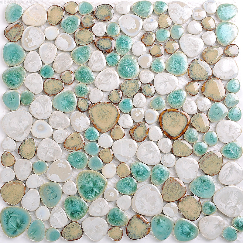 Square Flowerbed Tile Straight Edge Pebbles Design Singular Flowerbed Tile Clearhalo 'Floor Tiles & Wall Tiles' 'floor_tiles_wall_tiles' 'Flooring 'Home Improvement' 'home_improvement' 'home_improvement_floor_tiles_wall_tiles' Walls and Ceiling' 7064506