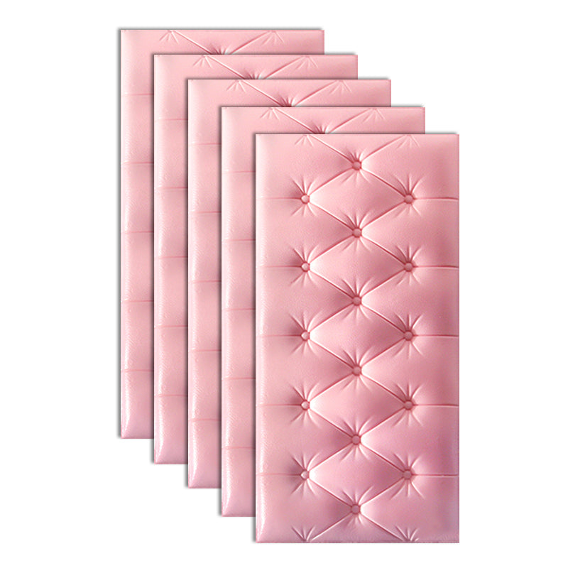 Wall Covering Paneling Smooth Wall Interior Upholstered Plank Light Pink Clearhalo 'Flooring 'Home Improvement' 'home_improvement' 'home_improvement_wall_paneling' 'Wall Paneling' 'wall_paneling' 'Walls & Ceilings' Walls and Ceiling' 7064832