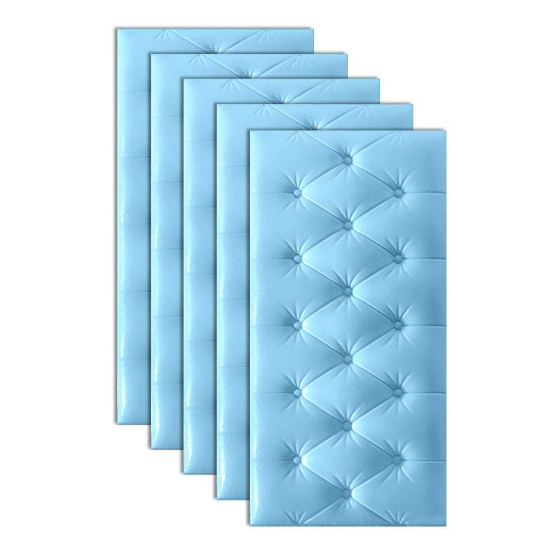 Wall Covering Paneling Smooth Wall Interior Upholstered Plank Light Blue Clearhalo 'Flooring 'Home Improvement' 'home_improvement' 'home_improvement_wall_paneling' 'Wall Paneling' 'wall_paneling' 'Walls & Ceilings' Walls and Ceiling' 7064833