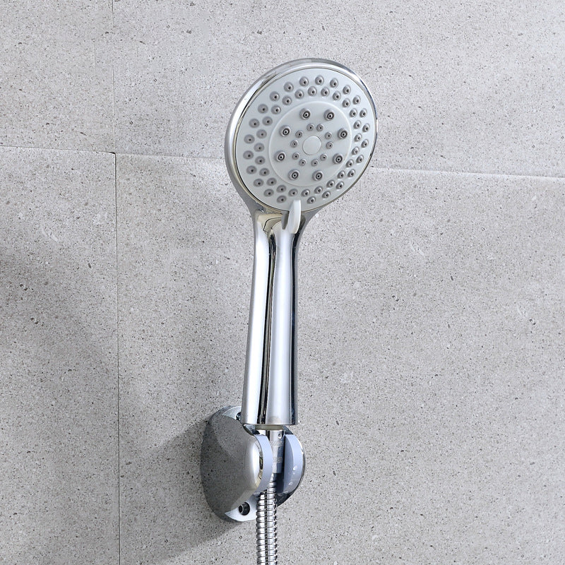 Modern Adjustable Shower Heads Round Metal Handheld Shower Head Clearhalo 'Bathroom Remodel & Bathroom Fixtures' 'Home Improvement' 'home_improvement' 'home_improvement_shower_heads' 'Shower Heads' 'shower_heads' 'Showers & Bathtubs Plumbing' 'Showers & Bathtubs' 7065238