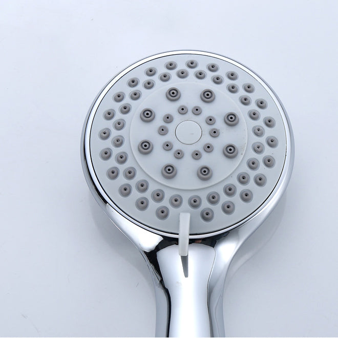 Modern Adjustable Shower Heads Round Metal Handheld Shower Head Clearhalo 'Bathroom Remodel & Bathroom Fixtures' 'Home Improvement' 'home_improvement' 'home_improvement_shower_heads' 'Shower Heads' 'shower_heads' 'Showers & Bathtubs Plumbing' 'Showers & Bathtubs' 7065240