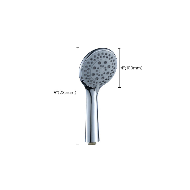 Modern Adjustable Shower Heads Round Metal Handheld Shower Head Clearhalo 'Bathroom Remodel & Bathroom Fixtures' 'Home Improvement' 'home_improvement' 'home_improvement_shower_heads' 'Shower Heads' 'shower_heads' 'Showers & Bathtubs Plumbing' 'Showers & Bathtubs' 7065243