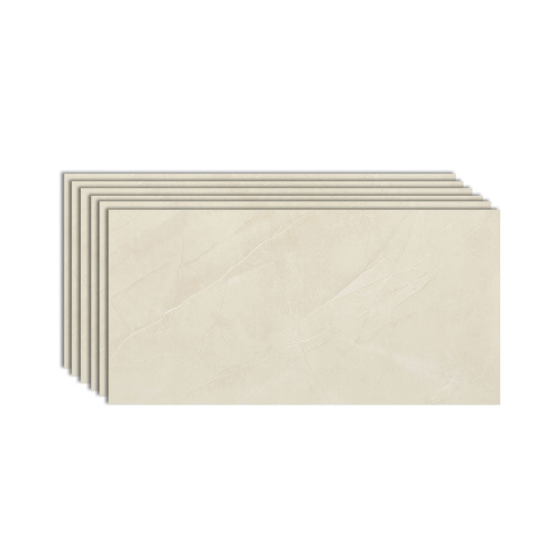 Rectangle Floor Tile Straight Edge Marble Texture Effect Design Floor Tile Beige Clearhalo 'Floor Tiles & Wall Tiles' 'floor_tiles_wall_tiles' 'Flooring 'Home Improvement' 'home_improvement' 'home_improvement_floor_tiles_wall_tiles' Walls and Ceiling' 7065353