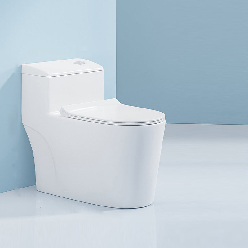 Modern White Ceramic Flush Toilet Floor Mounted Urine Toilet for Washroom 16"L x 29"W x 25"H Clearhalo 'Bathroom Remodel & Bathroom Fixtures' 'Home Improvement' 'home_improvement' 'home_improvement_toilets' 'Toilets & Bidets' 'Toilets' 7069639