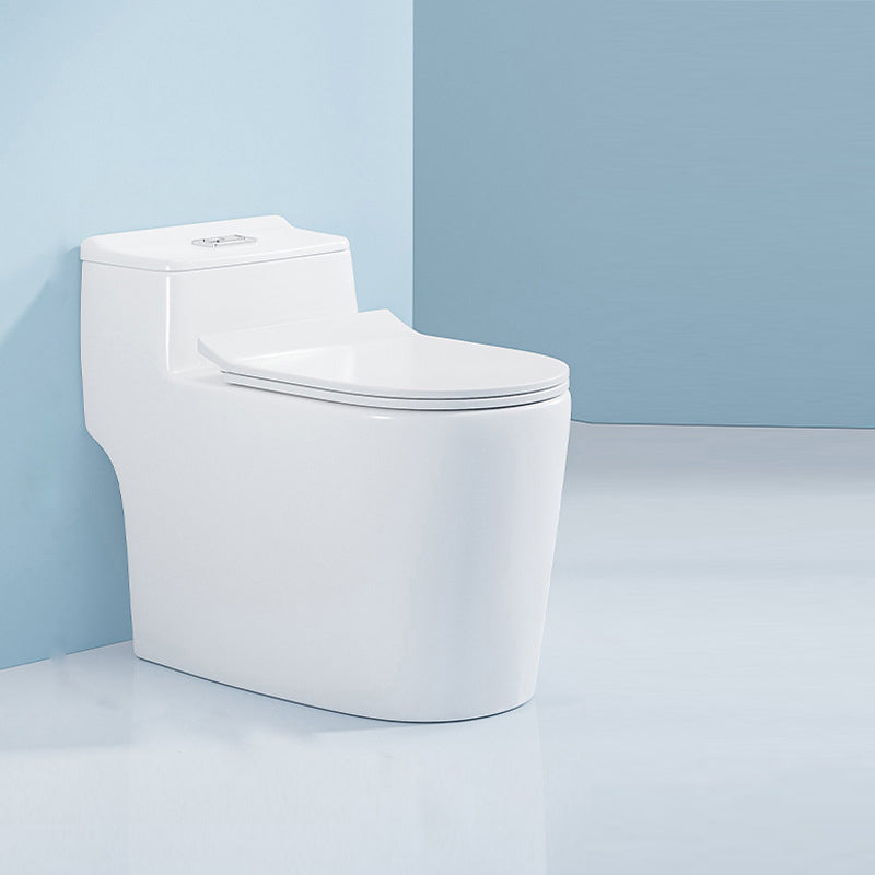 Modern White Ceramic Flush Toilet Floor Mounted Urine Toilet for Washroom 15"L x 27"W x 25"H Clearhalo 'Bathroom Remodel & Bathroom Fixtures' 'Home Improvement' 'home_improvement' 'home_improvement_toilets' 'Toilets & Bidets' 'Toilets' 7069640