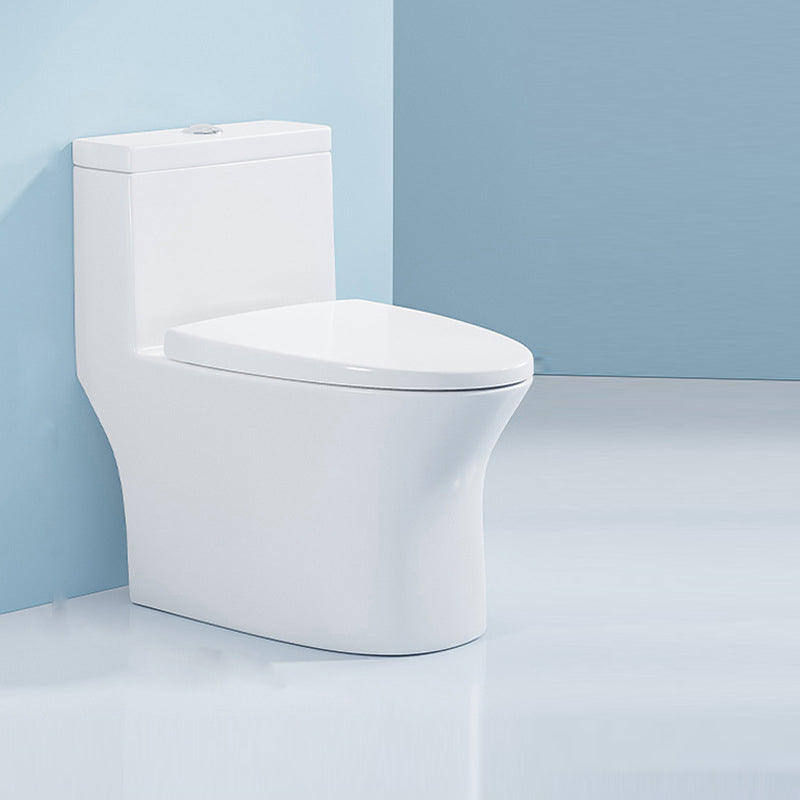 Modern White Ceramic Flush Toilet Floor Mounted Urine Toilet for Washroom 16"L x 27"W x 27"H Clearhalo 'Bathroom Remodel & Bathroom Fixtures' 'Home Improvement' 'home_improvement' 'home_improvement_toilets' 'Toilets & Bidets' 'Toilets' 7069642