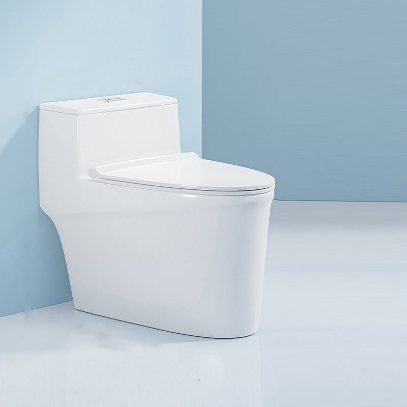 Modern White Ceramic Flush Toilet Floor Mounted Urine Toilet for Washroom 17"L x 28"W x 25"H Clearhalo 'Bathroom Remodel & Bathroom Fixtures' 'Home Improvement' 'home_improvement' 'home_improvement_toilets' 'Toilets & Bidets' 'Toilets' 7069646