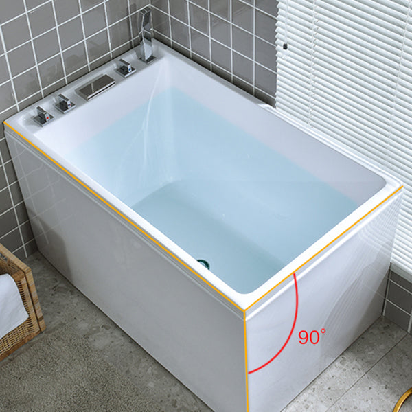 Freestanding Acrylic Bath Soaking White Modern Modern Center Bathtub Clearhalo 'Bathroom Remodel & Bathroom Fixtures' 'Bathtubs' 'Home Improvement' 'home_improvement' 'home_improvement_bathtubs' 'Showers & Bathtubs' 7069837