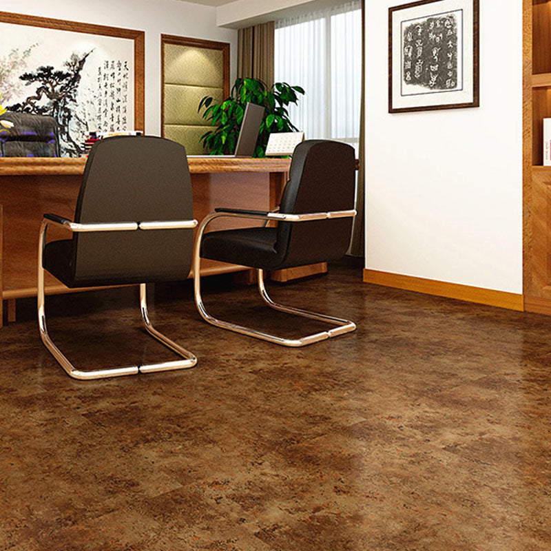 Indoor Flooring Vinyl Marble Print Peel and Stick Flooring Vinyl Coffee Clearhalo 'Flooring 'Home Improvement' 'home_improvement' 'home_improvement_vinyl_flooring' 'Vinyl Flooring' 'vinyl_flooring' Walls and Ceiling' 7078109